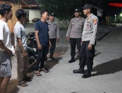 Polsek Sausu Gencarkan Patroli Malam di Titik Rawan