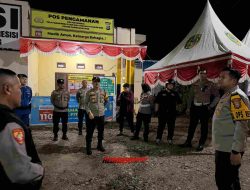 Kapolres Hendrawan Turun Langsung Cek Pos Pam Ketupat