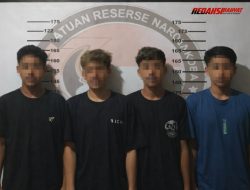 Empat Pelaku Peredaran Sabu di Bolano Ditangkap, Polisi Sita 14 Paket Siap Edar