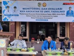 Pemda Monitoring dan Evaluasi KKN di Kecamatan Kasimbar