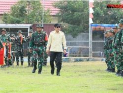 Bupati Erwin Burase Pimpin Upacara TMMD Ke-128 di Sausu