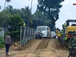 Pemasangan Jembatan Darurat Rampung, Jalur Peningka Pulih