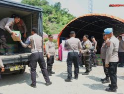 Polres Parigi Moutong Salurkan Bansos Untuk Warga Terdampak Banjir
