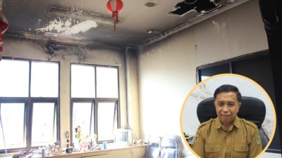 Korsleting Listrik Picu Kebakaran di Ruang Kepala BPKAD Parigi Moutong