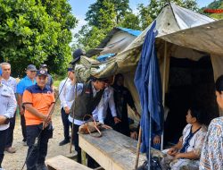 Delapan Kepala Keluarga Masih Bertahan di Huntara Sibalago